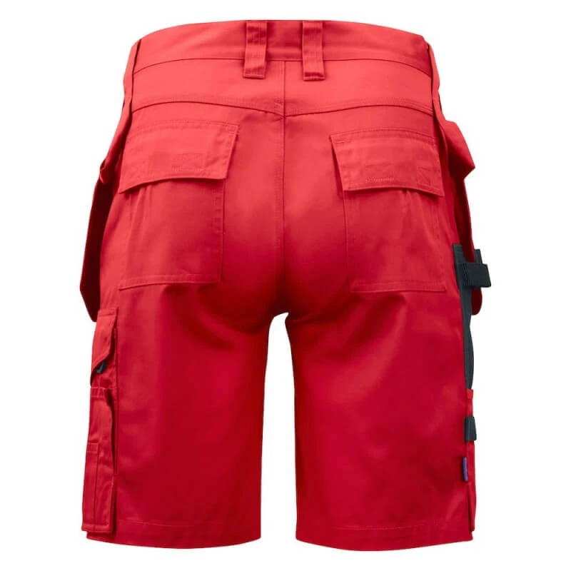 Bermuda De Travail Poches Flottantes 5535 Projob Rouge Beige 4 Bermuda De Travail Poches Flottantes 5535 Projob Rouge Beige – Image 2