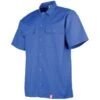 Chemise Travail Manches Courtes Bleu Atelier Coton DMD -Travail Vêtement Magasin chemise travail manches courtes bleu atelier coton dmd