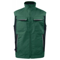 Gilet De Travail Bodywarmer Ete 5706 Projob Noir Ou Vert