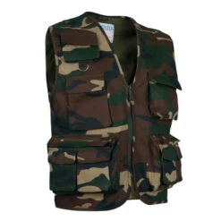 Gilet Sans Manches Bodywarmer Safari Camouflage