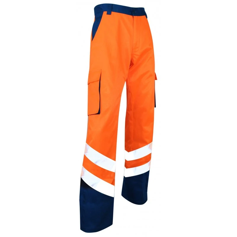 Pantalon De Haute Visibilité Balise EN ISO 20471 Bleu Orange 3 Pantalon De Haute Visibilité Balise EN ISO 20471 Bleu Orange