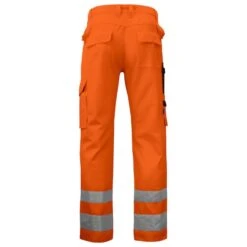 Travail Vêtement Magasin -Travail Vêtement Magasin pantalon haute visibilite avec poches genoux 6532 projob orange 1