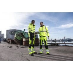 Pantalon Haute Visibilité Classe 2 Résistant 6506 Projob Jaune -Travail Vêtement Magasin pantalon haute visibilite classe 2 resistant 6506 projob jaune 3