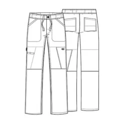 Pantalon Médical élastique Homme Gris Dickies -Travail Vêtement Magasin pantalon medical elastique homme gris dickies 1