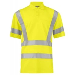 Polo Piqué Manches Courtes Haute Visibilite 6040 Projob Jaune Fluo