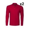 Polo Piqué Manches Longues Lot De 2 Surf RSX Rouge Ou Blanc Printer -Travail Vêtement Magasin polo pique manches longues lot de 2 surf rsx rouge ou blanc printer