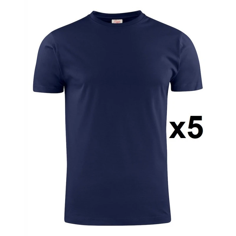 Tee Shirt Manches Courtes Marine Heavy RSX Lot De 5 3 Tee Shirt Manches Courtes Marine Heavy RSX Lot De 5