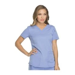 Tunique Médicale Femme Moderne Bleu Ciel Dickies -Travail Vêtement Magasin tunique medicale femme moderne bleu ciel dickies 1 2