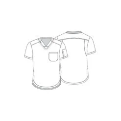 Tunique Médicale Homme Moderne Gris Dickies -Travail Vêtement Magasin tunique medicale homme moderne gris dickies 1 1