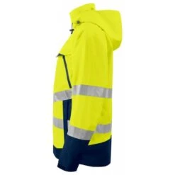 Veste Softshell De Haute Visibilité Légère 6440 Projob Jaune Fluo -Travail Vêtement Magasin veste softshell de haute visibilite legere 6440 projob jaune fluo 2