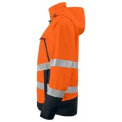 Veste Softshell De Haute Visibilité Légère 6440 Projob Orange Fluo -Travail Vêtement Magasin veste softshell de haute visibilite legere 6440 projob orange fluo 2
